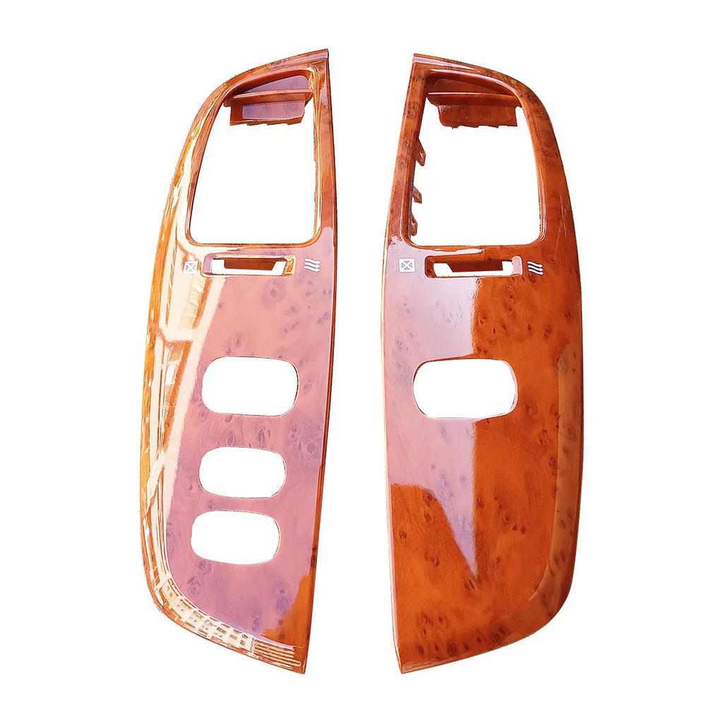Peach wood coloured ABS plastic air outlet panel, a decorative cover for wall vents.