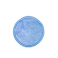 Velvet makeup remover pads in water pink and light blue colours with cotton mesh storage bag