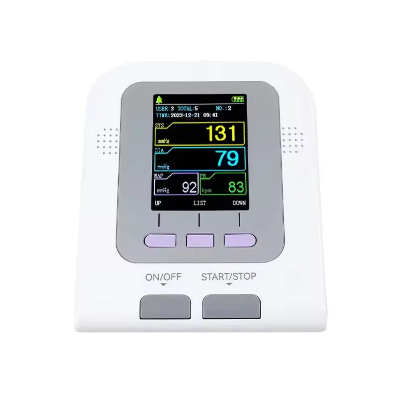 CONTEC08A veterinary digital blood pressure monitor with colour screen and animal cuff