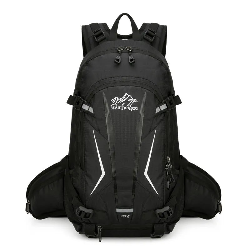 Lightweight nylon camping bag in solid colour, 48x28x16cm, for leisure travel