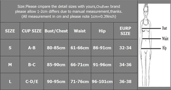 Women's separated nylon bikini swimwear set available in multiple colours