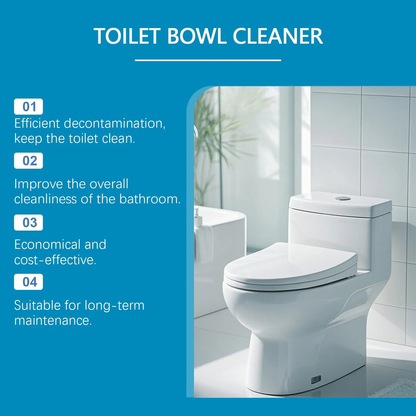 Box of toilet cleaning powder descaler with four 30g sachets for removing limescale and stains