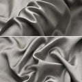 Dark grey mulberry silk envelope pillowcase showing fold-over closure design