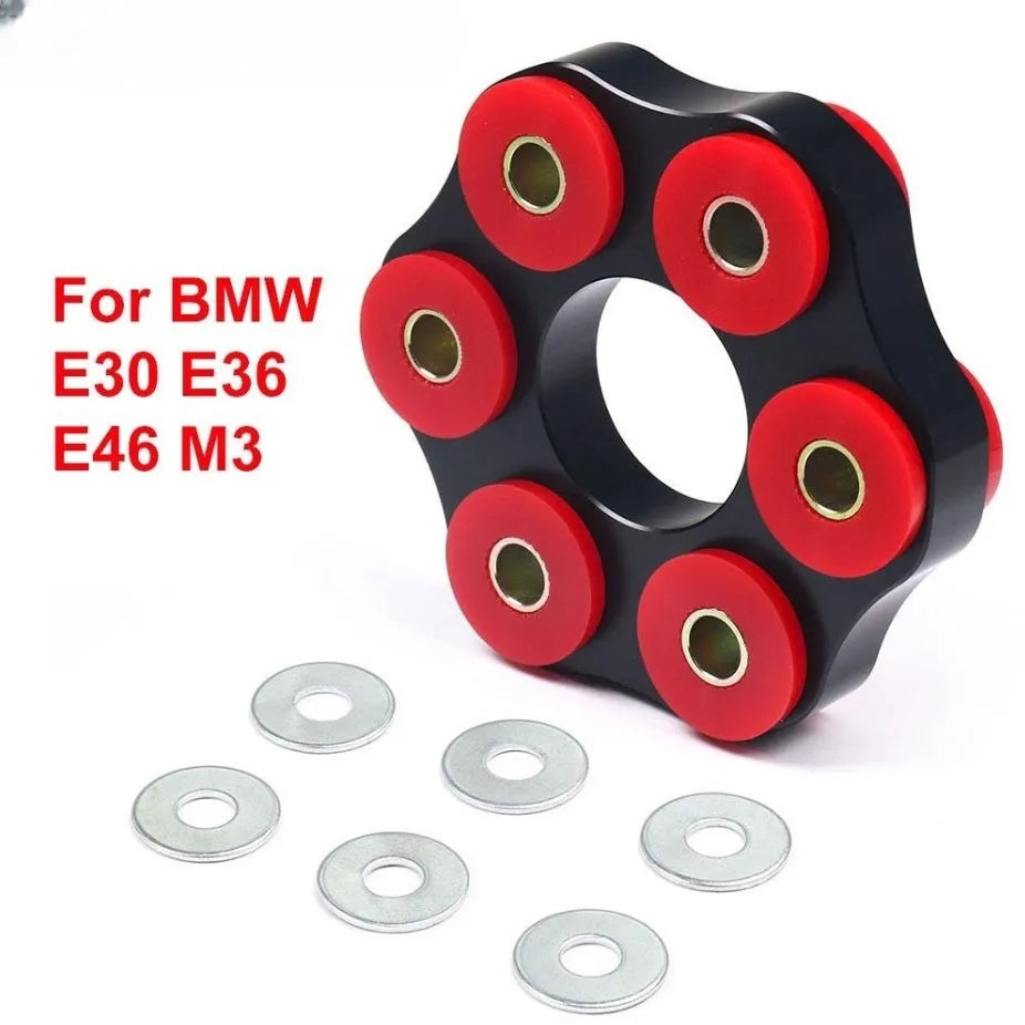 Red polyurethane aluminium drive shaft connecting plate bracket for BMW E46 E36 E30 M3 and E28 models