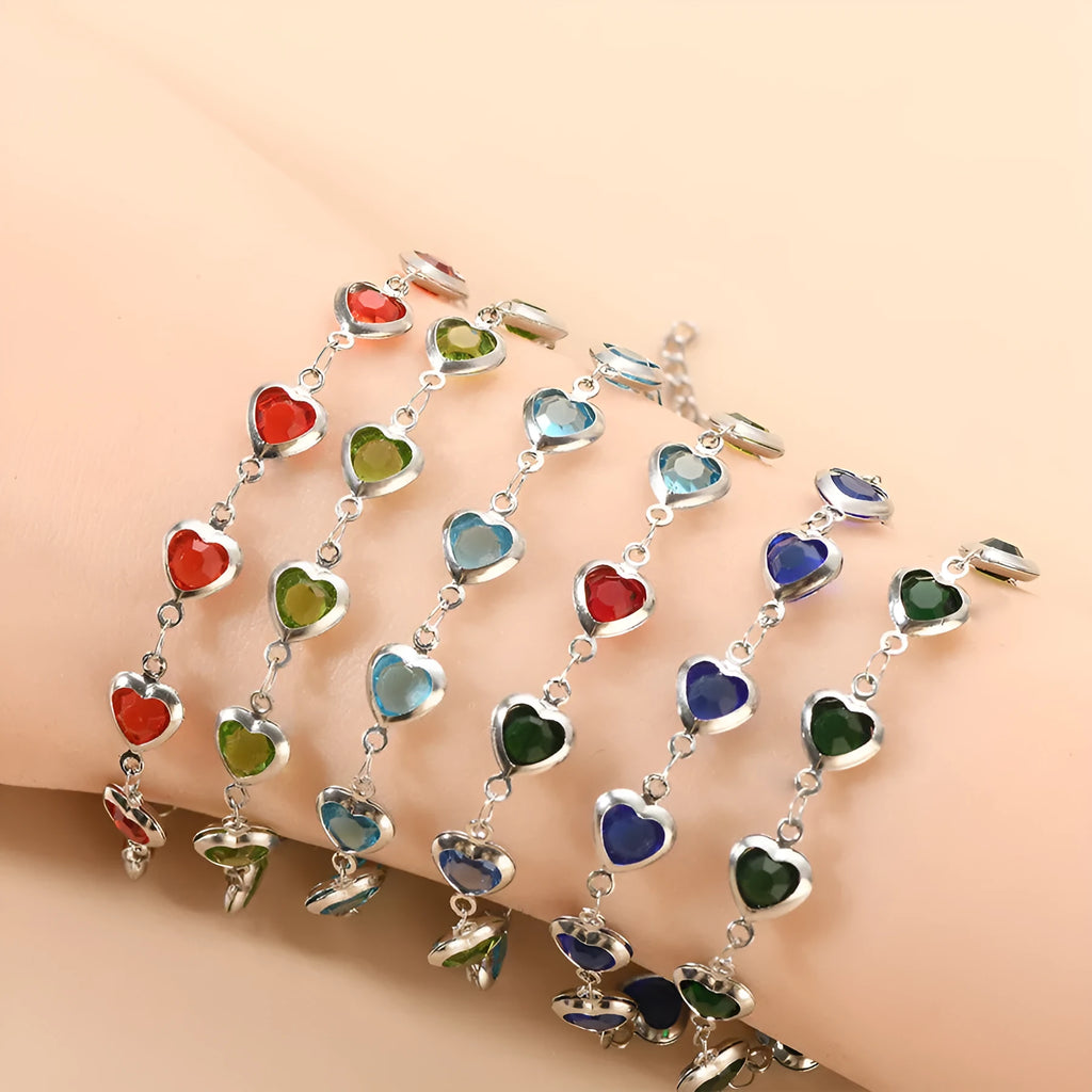 Devil's Eye geometric stainless steel bracelet with colourful electroplated finish