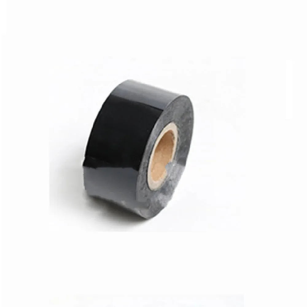 Roll of electrochemical aluminium hot foil stamping paper for leather and plastic branding.