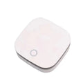 White USB car air purifier with negative ion technology for spaces under 10 square metres