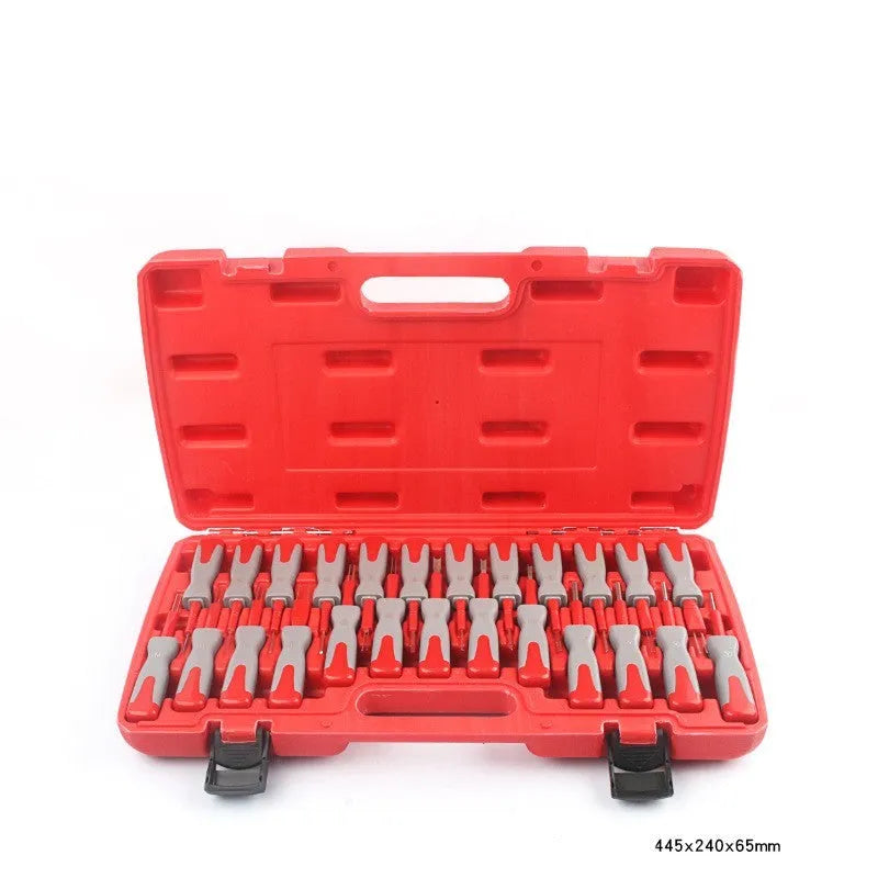 25-piece car terminal removal tool set for automotive electrical connector pin extraction