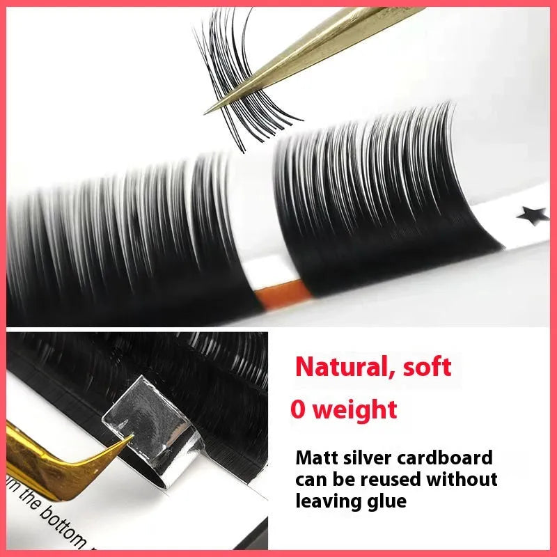 Close-up of dense 16-row false eyelashes with matte wool texture in mink hair, showing length options.