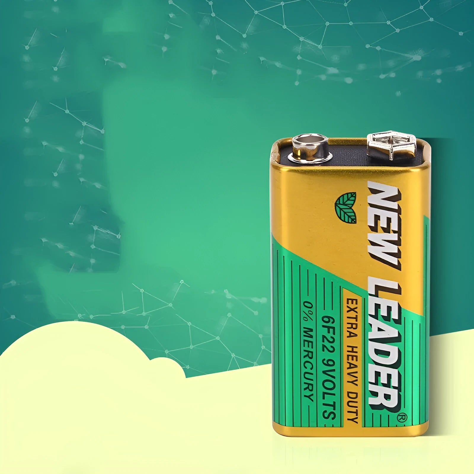 Xinlida brand 9V alkaline battery, model 6F22, for multimeters and wireless microphones.