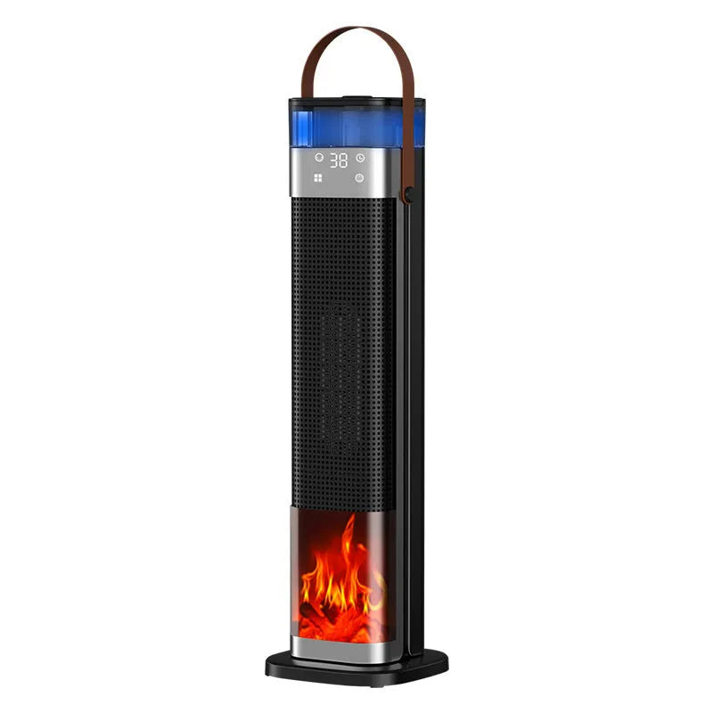 Tall vertical tower heater with remote control for 21-30 square metre rooms