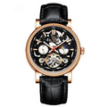 Fashion Tourbillon Waterproof Luminous Mechanical Watch Body for men in 16.5mm thickness with rose black and white options