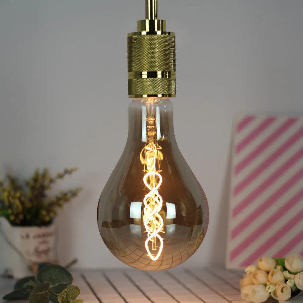 Double helix golden LED soft light strip A110 series 110x200mm 220V input