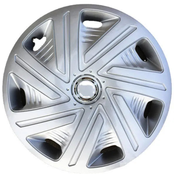 Universal monochrome ABS plastic wheel hub cover in electroplated finish for 15-inch tyre
