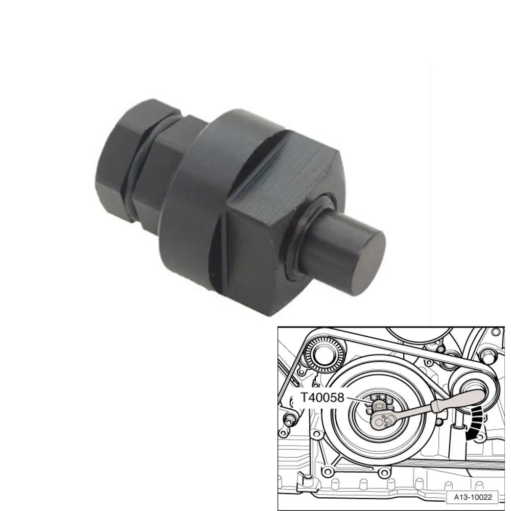 Aodi T40058 model crankshaft rotating sleeve automotive timing tool with adapter