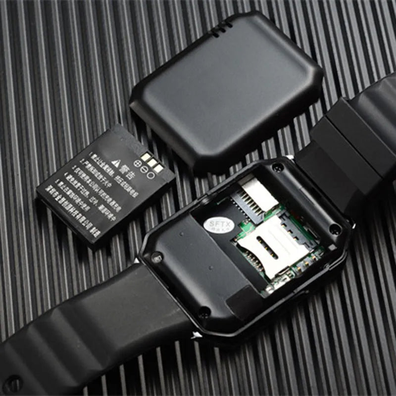 Smart watch with 1.44-inch screen on an adjustable wrist strap, showing Bluetooth call function.