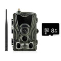 HC801M outdoor waterproof surveillance field camera with camouflage finish on a tree branch.