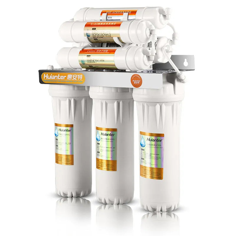 White plastic water purifier filter cartridge for household tap water filtration systems