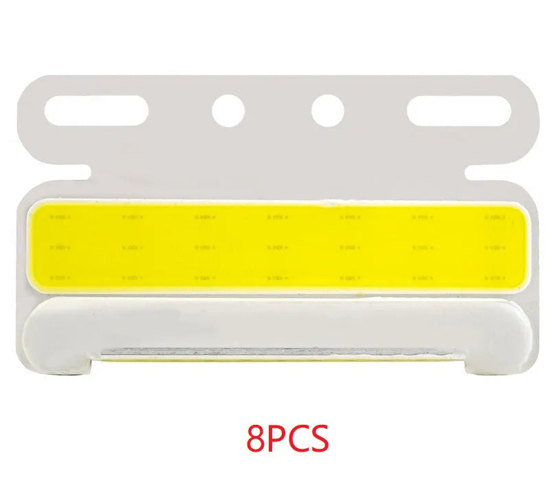12V and 24V aluminium alloy COB LED truck side light in red, yellow, green, blue, and white colour options