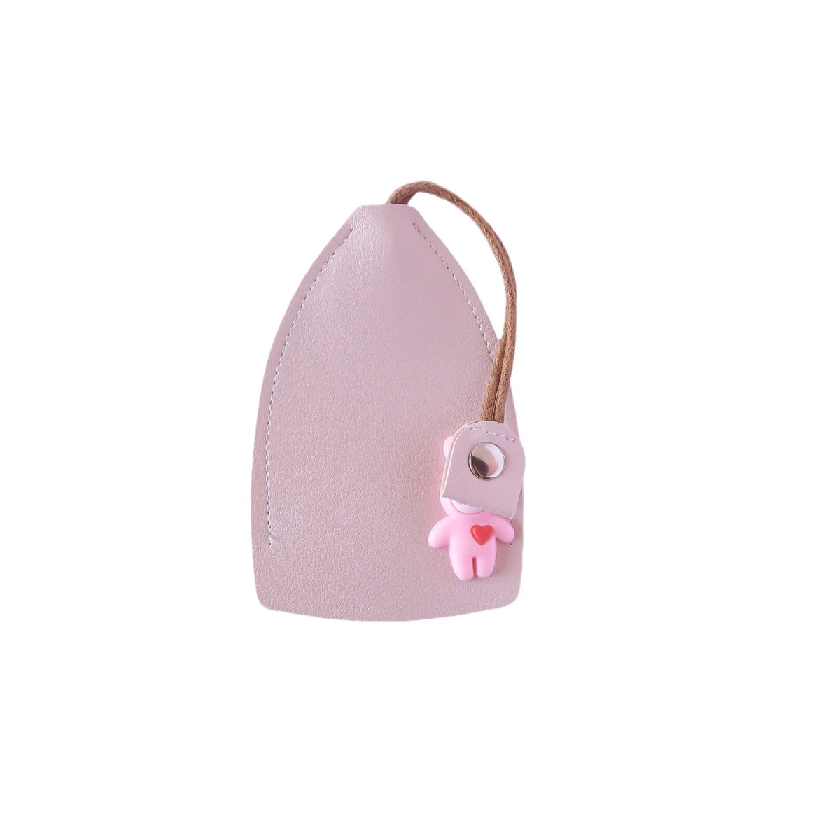 PU leather car key organiser case in five colours with a keychain loop