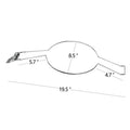 Brown metal car hat stand with chrome-plated interior for holding coats and hats