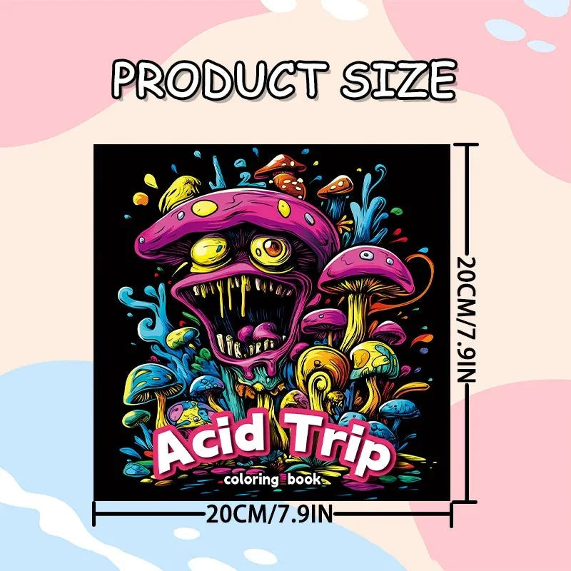 Acid tour colour paper painting book with 200mm length for drawing and art projects.