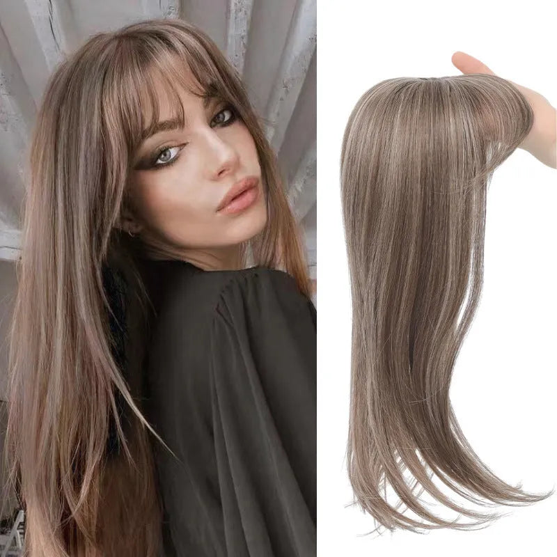 Synthetic hair clip extension with inner buckle attachment in one of six colour style options