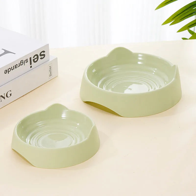 Ceramic dog slow feeder bowl with puzzle cup maze design in blue colour