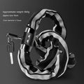 95cm mountain bike chain lock with hydraulic shear resistance in black colour showing zinc alloy construction