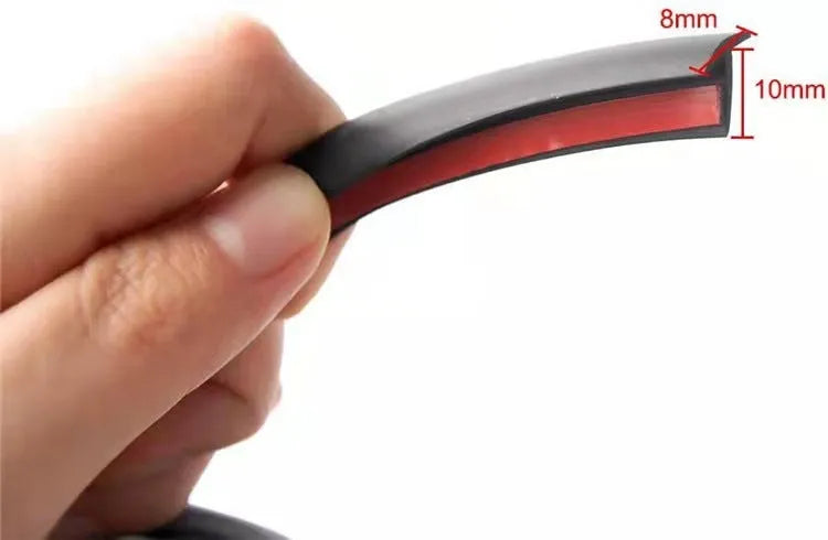 Black TPE automotive rubber seal strip for door and window gap filling applications