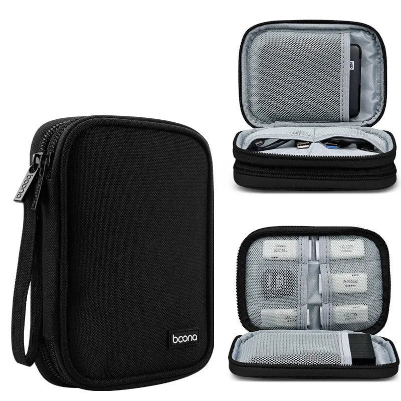 Oxford cloth 2.5-inch mobile hard disk protective cover in grey and black colour options