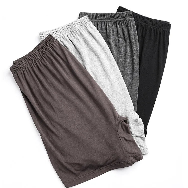 Men's solid colour high-waist boxers in modal fabric on a white background.