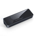 Black car vent aromatherapy diffuser with LED lights and removable fragrance sticks