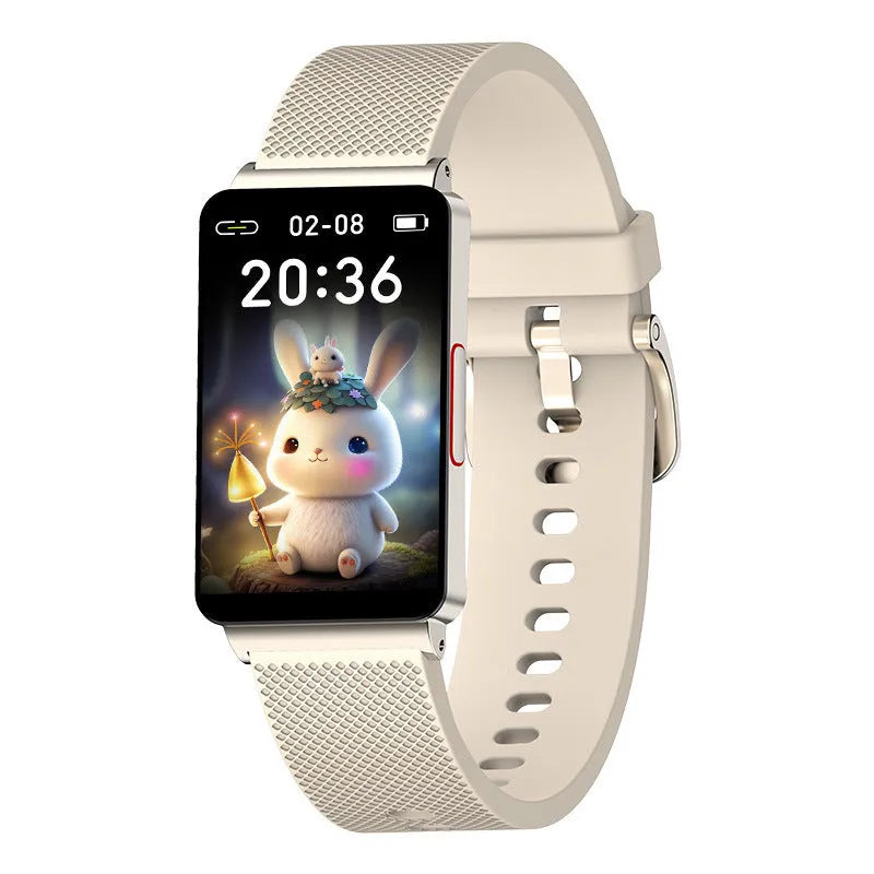 Blood Glucose EP08 Smart Bracelet in black, gold, or silver colours with a TPU strap and touch screen.