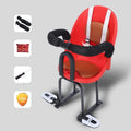 Front baby safety seat for scooter with black high carbon steel frame