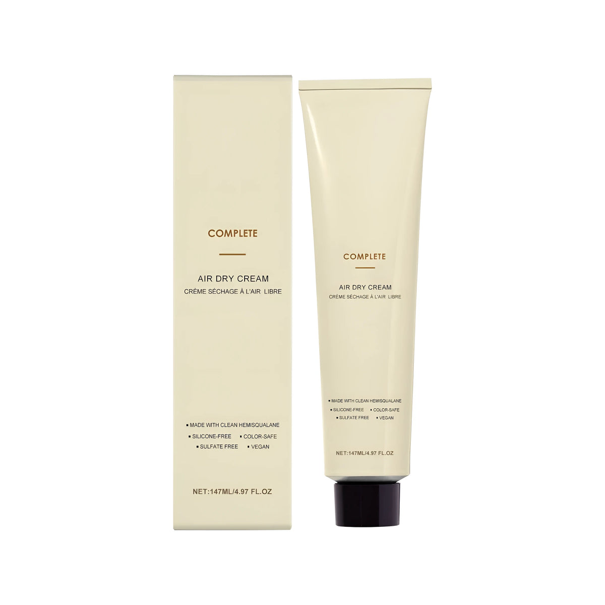 Smooth Curling Styling Cream 147ml with Moringa seed oil, linseed extract and plant squalane
