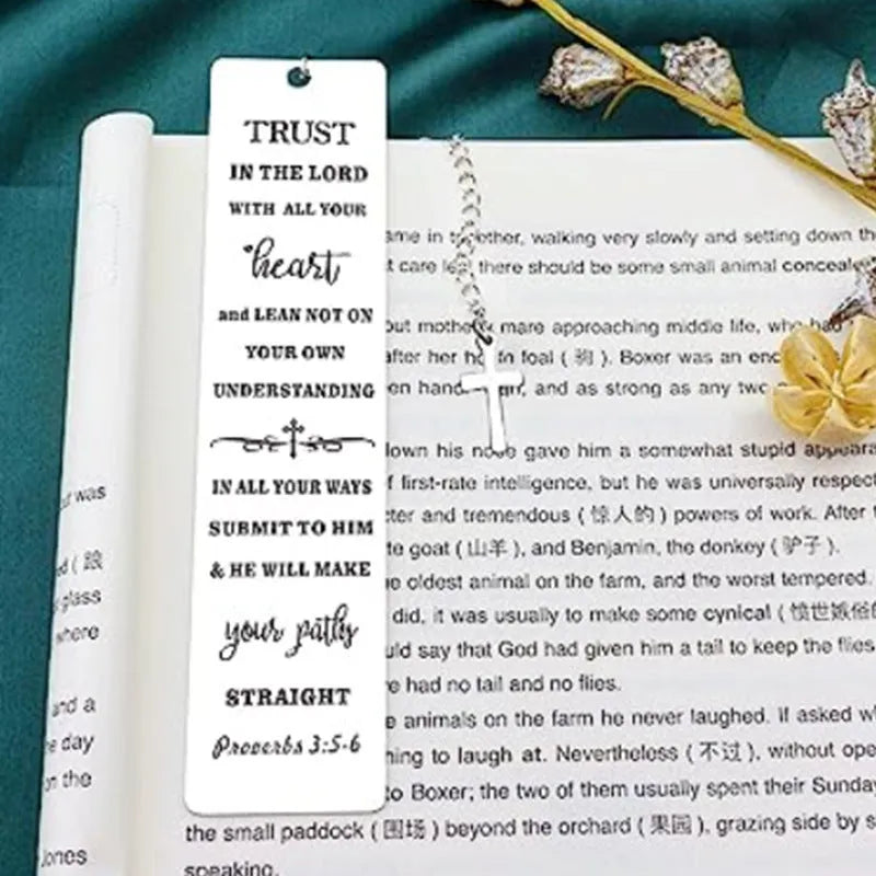 Stainless steel bookmark in CF-S5170 colour for family bibles.