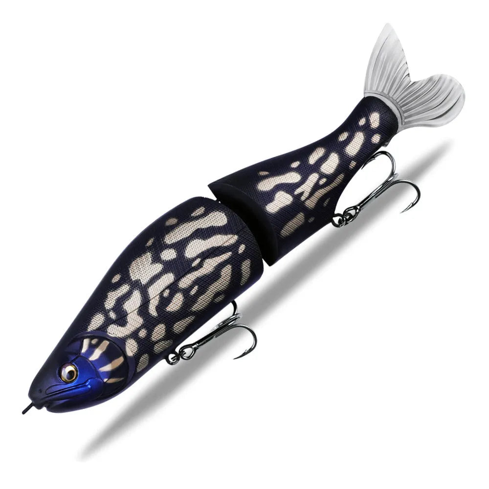185mm hard plastic fashion tossing bass fishing swimming bait lure on a blue background.