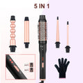 Three-tube water wave hair curler with multiple barrel attachments for styling curly and straight hair