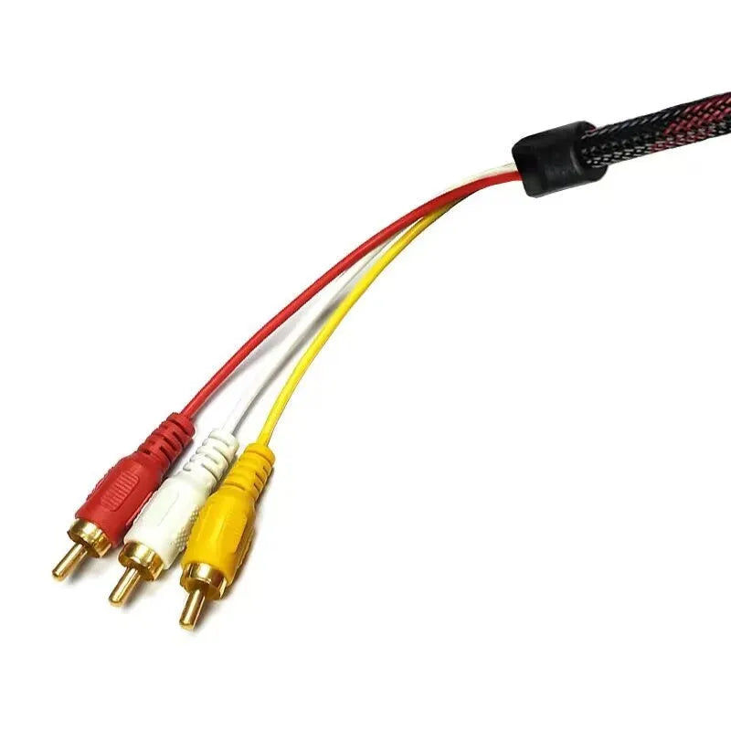 HDMI to AV15 M 1.5 metre conversion cable with alloy connectors for connecting modern devices to older displays