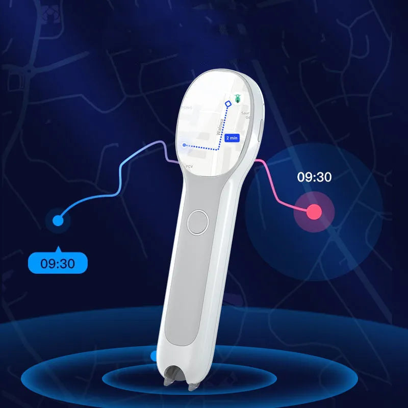 White reading pen with translation and English learning functions, Basic Edition with USB charging cable
