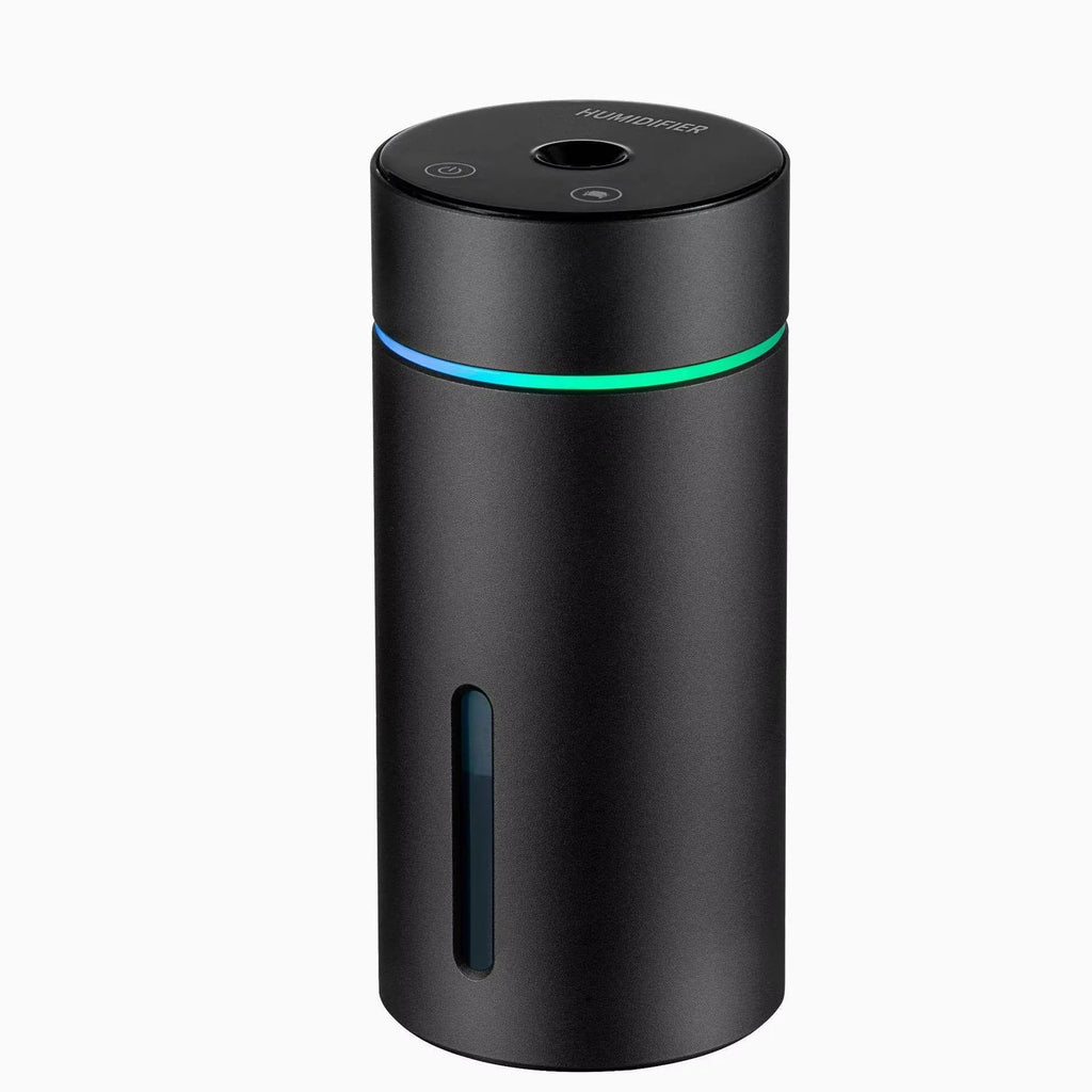 Aluminium car humidifier with essential oil diffuser function, 260ml capacity, USB powered