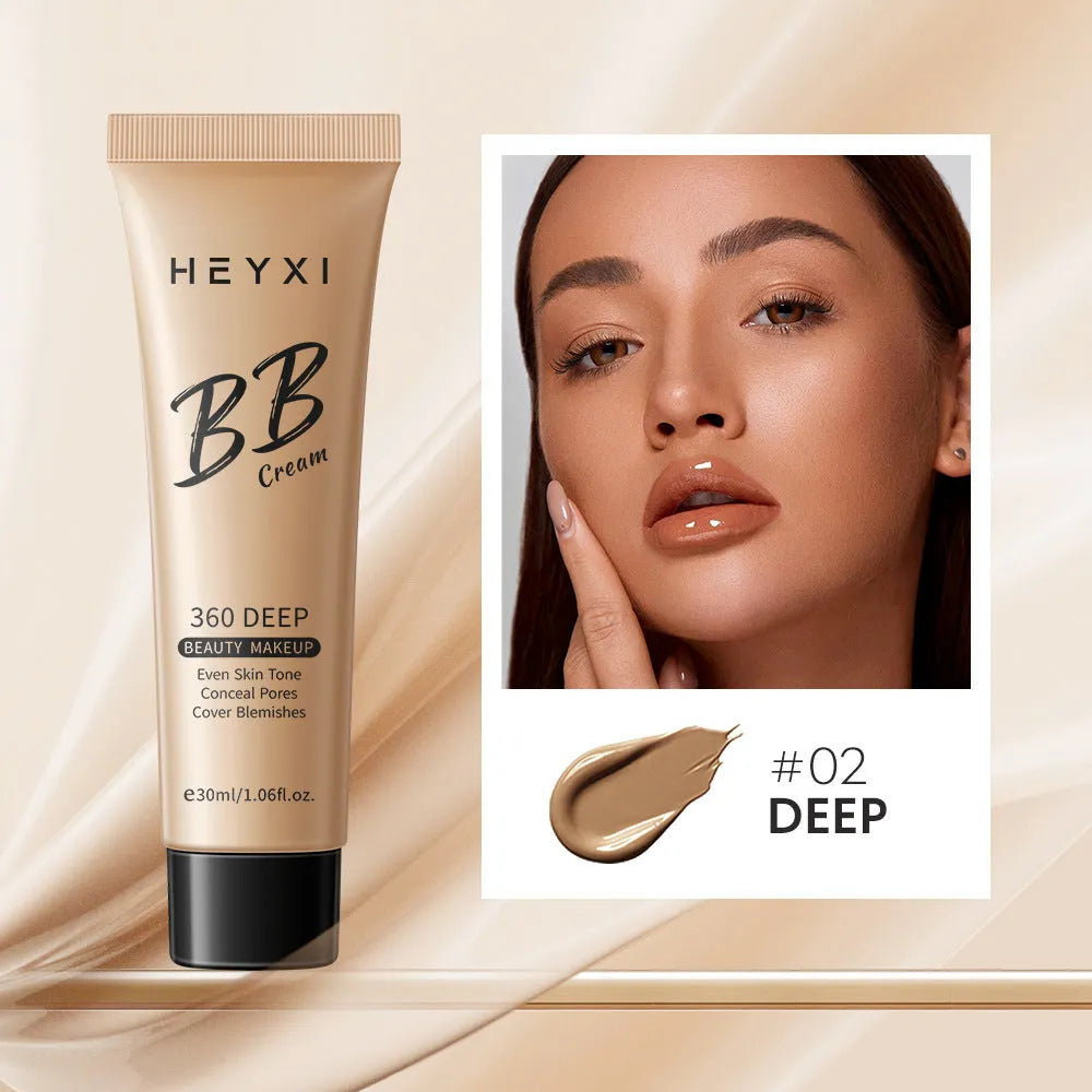 Waterproof BB cream in four shades with skin care benefits