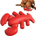 Red hard dog chew toy for aggressive chewers measuring 170mm for large breed dogs