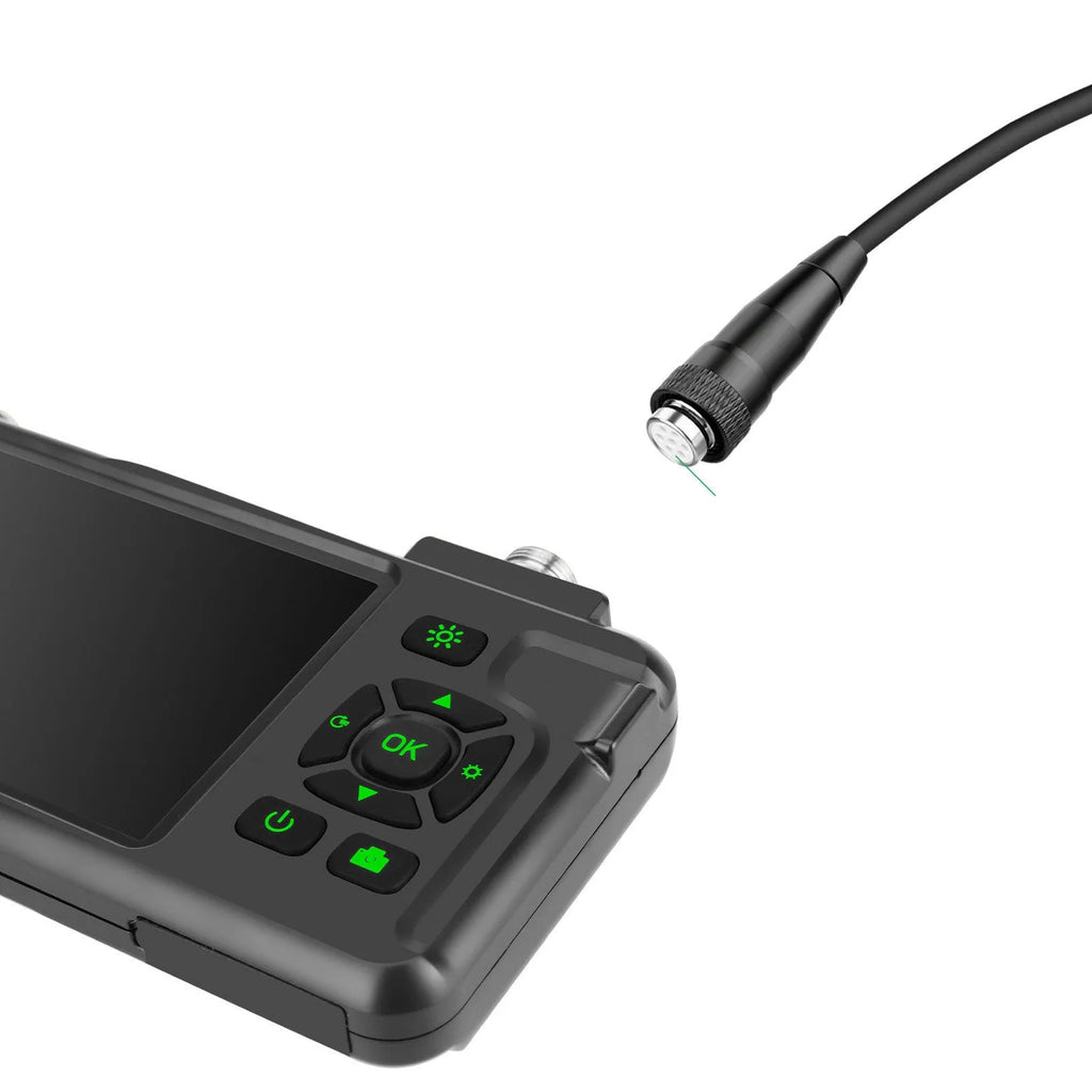 Handheld portable industrial endoscope with 4.5-inch screen and 1-metre long 5.5mm inspection probe