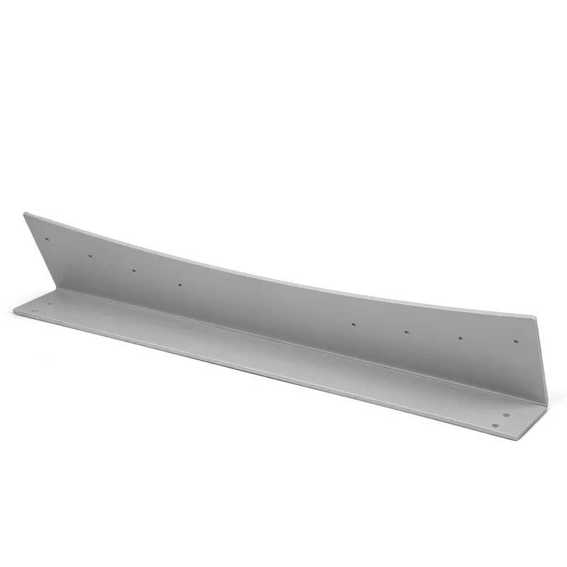 Golf putter trajectory balance simulator with adjustable push rod on a flat surface.