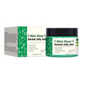 Clear herbal gel in 50g pot for topical skin treatment with FP-B012-50g specification