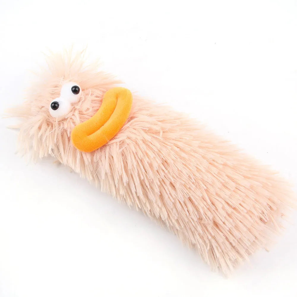 Interactive plush cat toy with crinkle sound and natural catnip filling in bright colours for indoor play