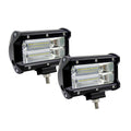Black 5-inch LED work light with aluminium alloy housing and bracket mount for off-road vehicles