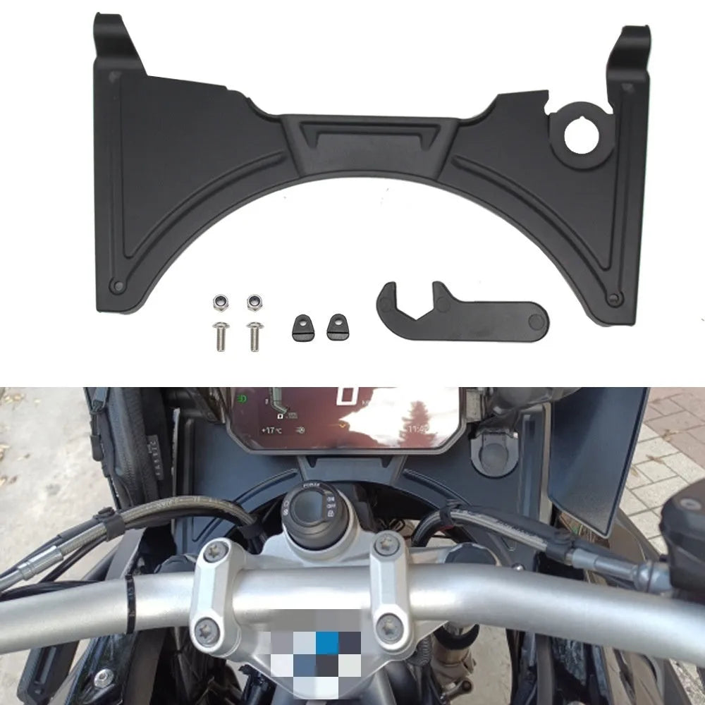 Black motorcycle cockpit fairing bodywork for BMW R1250GS and R1200GS LC models